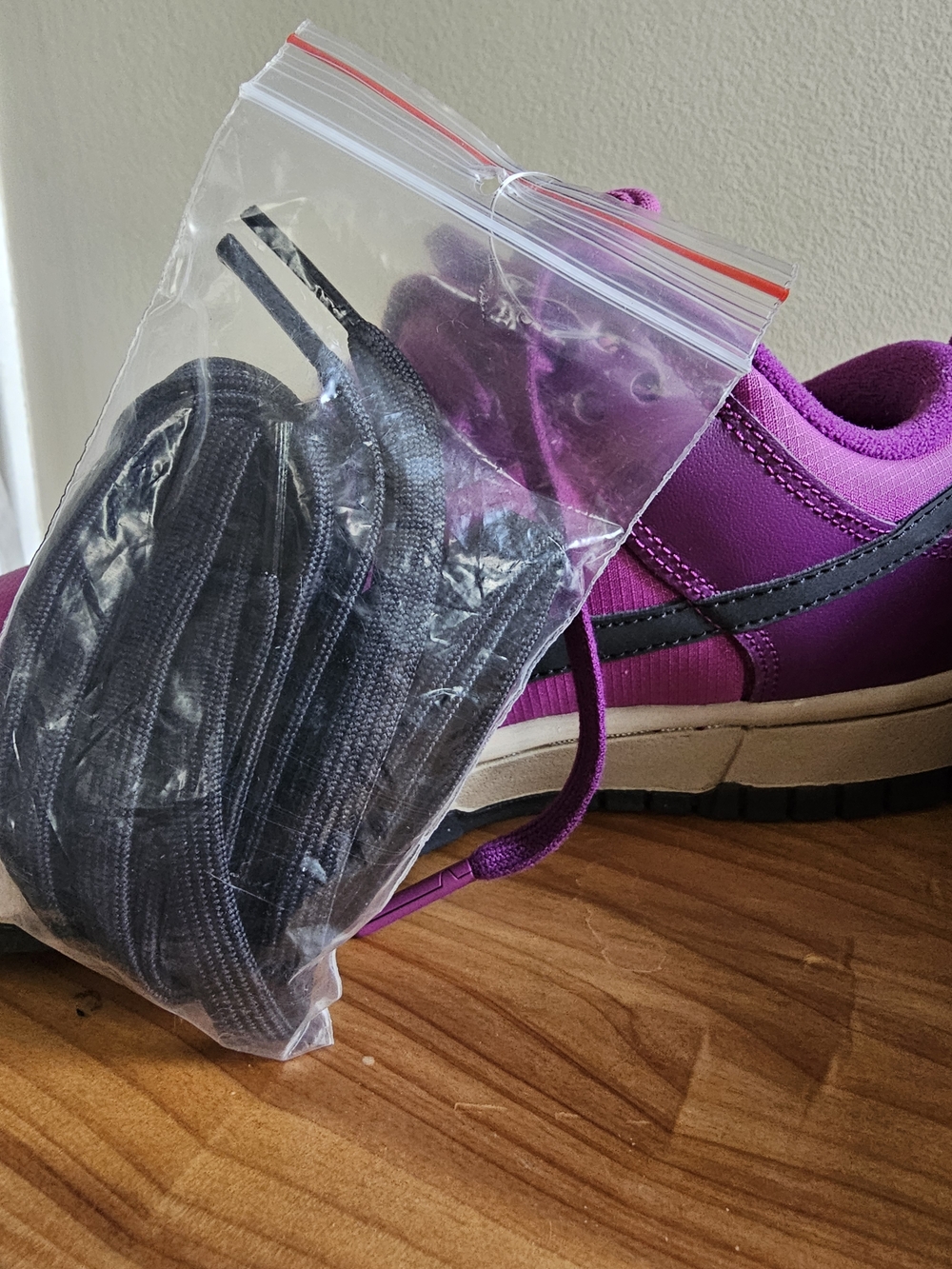 Nike Dunk Low-Inspired Sneakers in Purple and Magenta - Picture 6 of 6